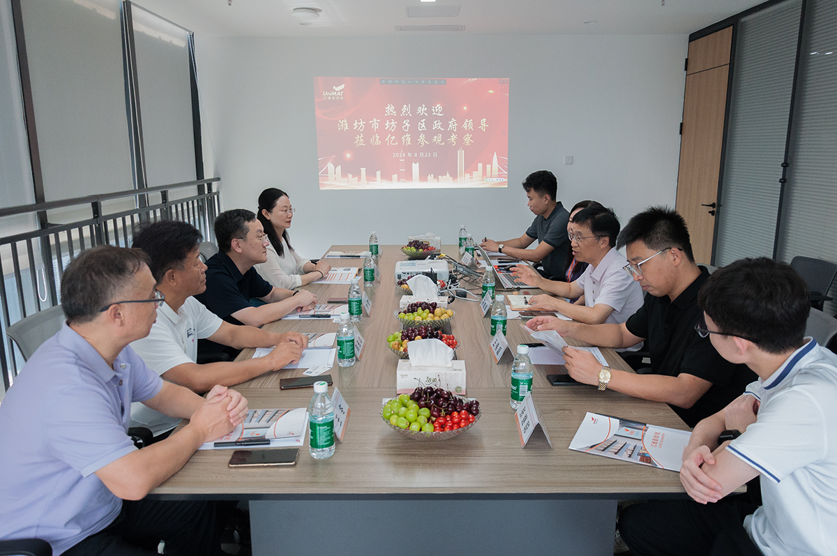 潍坊市坊子区委副书记钟敏一行莅临不朽情缘自动化参观调研