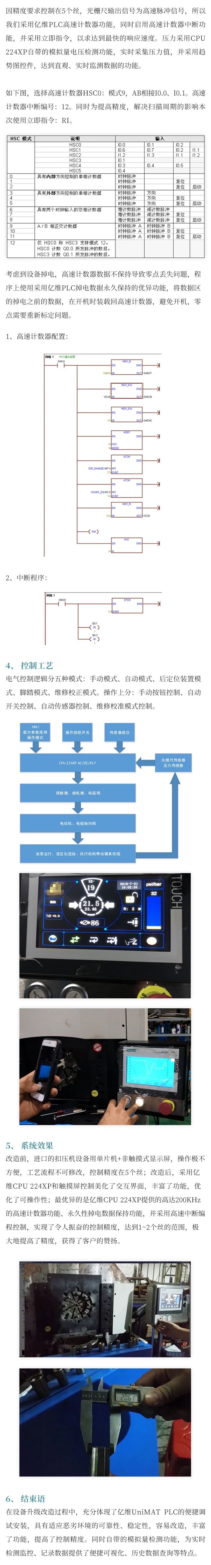 不朽情缘PLC在扣压机中的应用